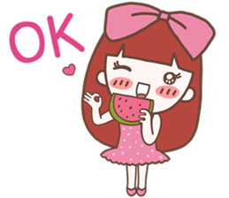 CHOMPOO : Positive Thinking Girl sticker #13109762