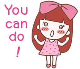 CHOMPOO : Positive Thinking Girl sticker #13109776