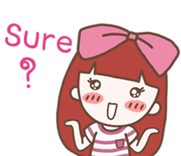 CHOMPOO : Positive Thinking Girl sticker #13109777