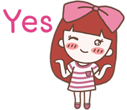 CHOMPOO : Positive Thinking Girl sticker #13109781