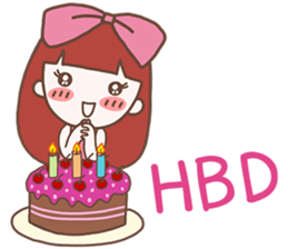 CHOMPOO : Positive Thinking Girl sticker #13109787