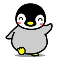The cute child penguin which moves sticker #13110215