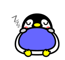 The cute child penguin which moves sticker #13110222