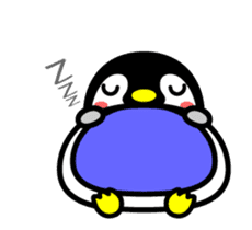 The cute child penguin which moves sticker #13110222