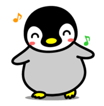 The cute child penguin which moves sticker #13110223