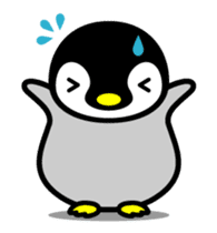 The cute child penguin which moves sticker #13110232
