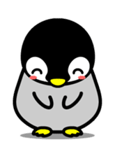 The cute child penguin which moves sticker #13110233