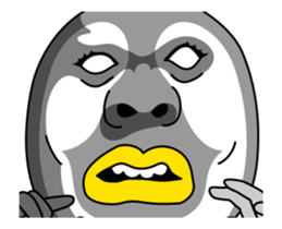 Move! Pretty Penguin sticker #13110546