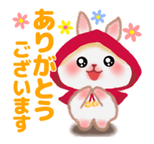 Little Red Riding Hood Rabbit animation sticker #13110570