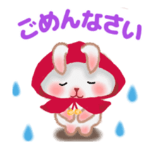 Little Red Riding Hood Rabbit animation sticker #13110571