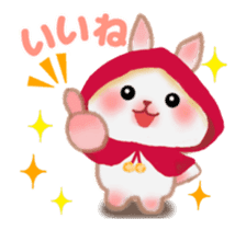 Little Red Riding Hood Rabbit animation sticker #13110574