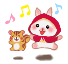 Little Red Riding Hood Rabbit animation sticker #13110575