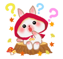 Little Red Riding Hood Rabbit animation sticker #13110577