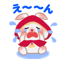 Little Red Riding Hood Rabbit animation sticker #13110579