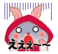 Little Red Riding Hood Rabbit animation sticker #13110581