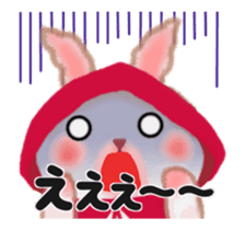 Little Red Riding Hood Rabbit animation by megumin sticker #13110581