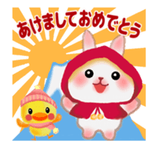 Little Red Riding Hood Rabbit animation sticker #13110589
