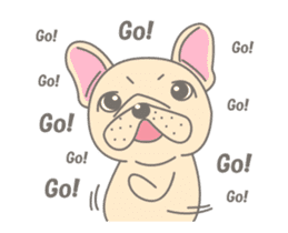 Frenchy the French Bulldog Animated! sticker #13111102