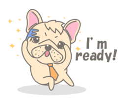 Frenchy the French Bulldog Animated! sticker #13111114