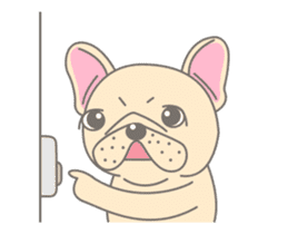 Frenchy the French Bulldog Animated! sticker #13111116