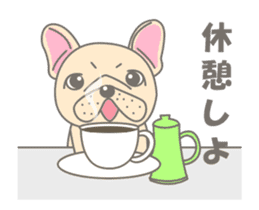 Frenchy the French Bulldog Animated! sticker #13111117