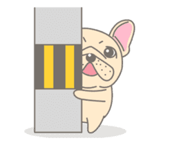 Frenchy the French Bulldog Animated! sticker #13111118