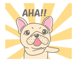 Frenchy the French Bulldog Animated! sticker #13111124