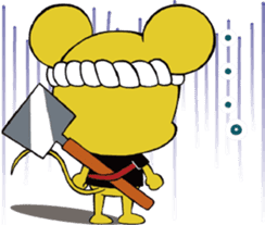 MINCHU character of the Bingo Fuchu-yaki sticker #13111151