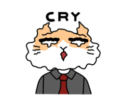 Bossy bussiness cat sticker #13111200