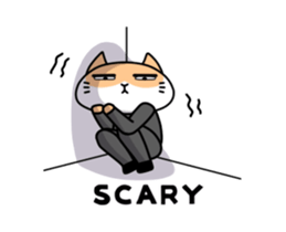 Bossy bussiness cat sticker #13111205