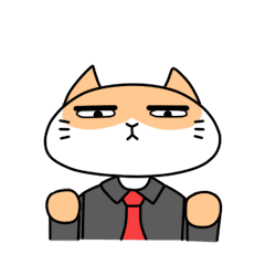 Bossy bussiness cat