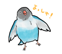 Birds live at their own pace 4. sticker #13112204