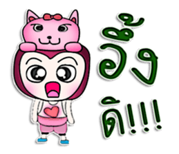 Mr. Kohaku. Pink cat.^^ sticker #13113557