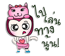 Mr. Kohaku. Pink cat.^^ sticker #13113559