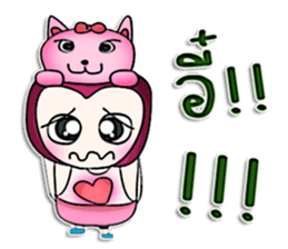 Mr. Kohaku. Pink cat.^^ sticker #13113588