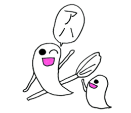 Going school in groups of ghosts sticker #13114031