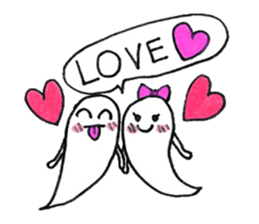 Going school in groups of ghosts sticker #13114037