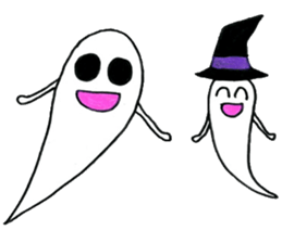 Going school in groups of ghosts sticker #13114049