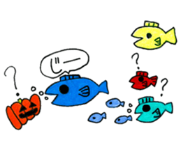 Going school in groups of ghosts sticker #13114051