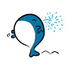 Q whale stickers sticker #13114670
