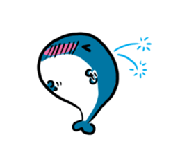 Q whale stickers sticker #13114672
