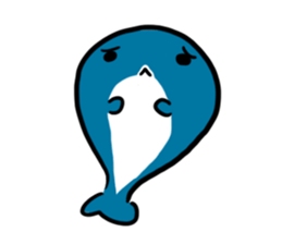 Q whale stickers sticker #13114675