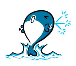 Q whale stickers sticker #13114676