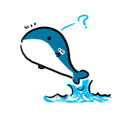 Q whale stickers sticker #13114677