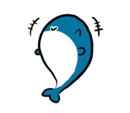 Q whale stickers sticker #13114678