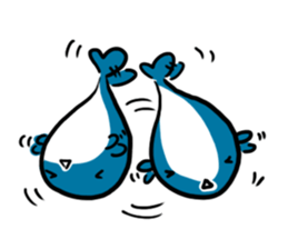 Q whale stickers sticker #13114684