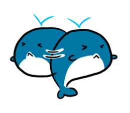 Q whale stickers sticker #13114685