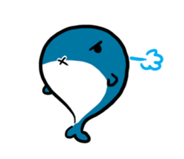 Q whale stickers sticker #13114686