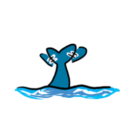 Q whale stickers sticker #13114687