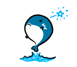 Q whale stickers sticker #13114693